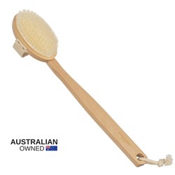 Brushworx Pure Naturals Body Brush Long Handle