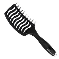 Silver Bullet Black Velvet Curved Vent Paddle Brush