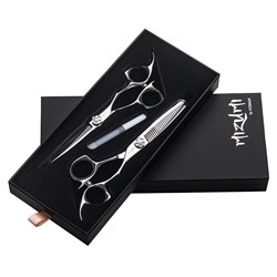 Iceman Mizumi Katani 5.5” Hairdressing Scissors and Thinner Set Silver