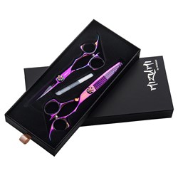 Iceman Mizumi Katani 6” Hairdressing Scissors and Thinner Set Pink