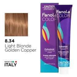 Fanola Color Hair Colour 8.34 Light Blonde Golden Copper