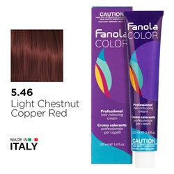 Fanola Color Hair Colour 5.46 Light Chestnut Copper Red