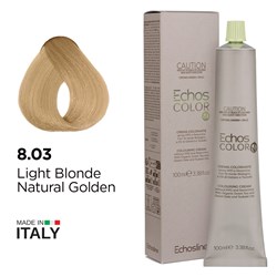 Echos Color Vegan Hair Colour 8.03 Light Blonde Natural Golden