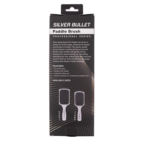 Silver Bullet Nylon Pin Paddle Brush Large