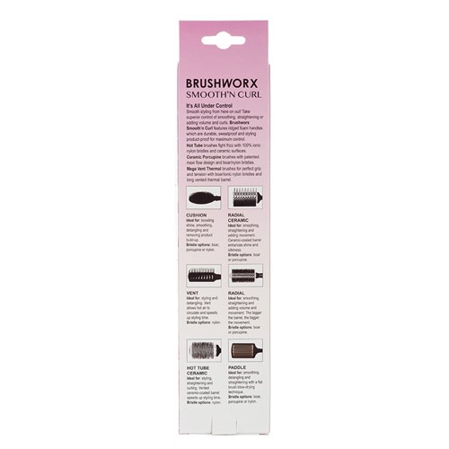 Brushworx Smooth n Curl Hot Tube Brush Medium