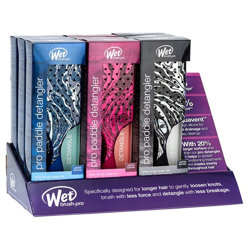 WetBrush Pro Mineral Sparkle Paddle Display