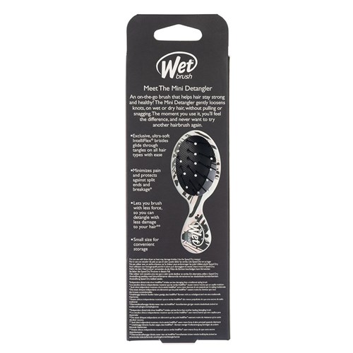 WetBrush Watercolour Motif Mini Detangler Pink