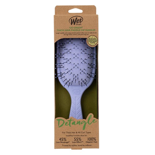 WetBrush Go Green Thick Hair Paddle Detangler Purple