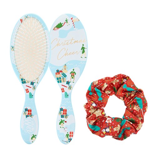 WetBrush Christmas Elf Detangler Scrunchie Kit