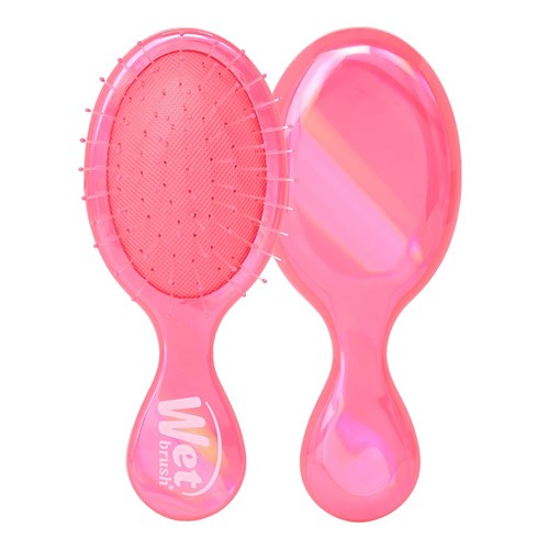 WetBrush Prismatic Glow Mini Detangler Pink