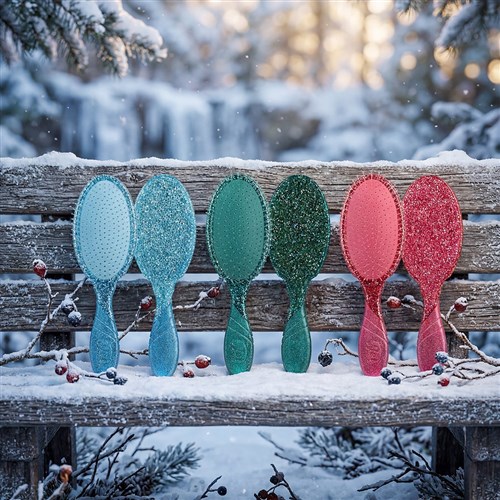 WetBrush Pro Winter Tinsel Detangler Silver
