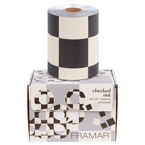 Framar Embossed Foil Roll Checked Out