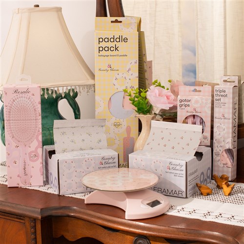 Framar Detangler Display 9pc Country Charm