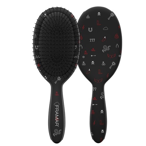 Framar Detangle Hair Brush Get Lucky Black