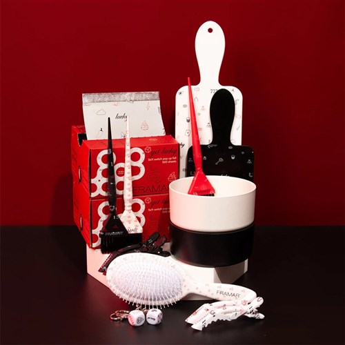 Framar Detangle Hair Brush Get Lucky Black