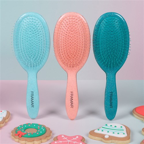 Framar Detangle Hair Brush Cookie Cutter Frosting