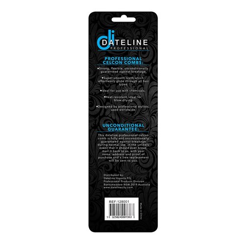 Dateline Professional Blue Celcon 349 Styling Comb - 19cm