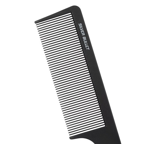 Silver Bullet Carbon Barber Comb