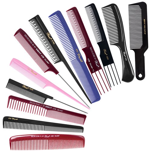 Krest Cleopatra 441 Plastic Tail Comb - Purple 21.5cm