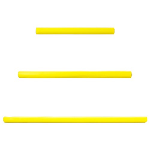 Hair FX Medium Flexible Rollers Yellow 12pk