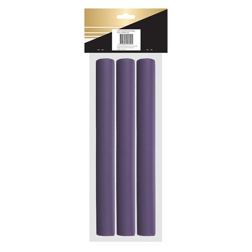 Hair FX Extra Large Flexible Rollers Maroon 3pk