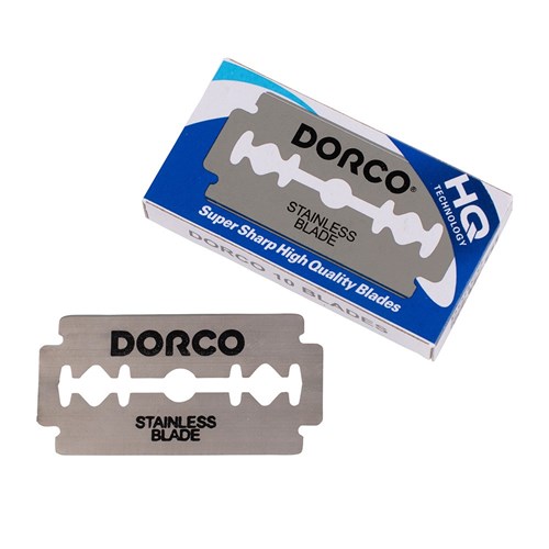 Dorco Stainless Steel Hair Razor Blades 10pk