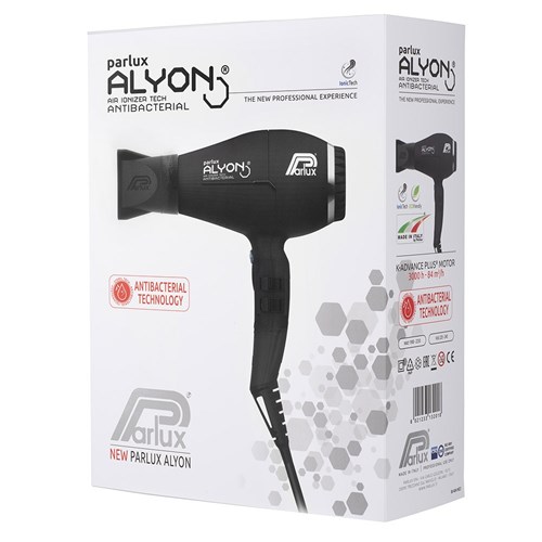 Parlux Alyon Air Ionizer Tech Hair Dryer Black