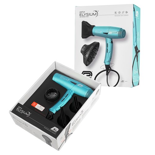 Parlux Elysium Hair Dryer and Diffuser Blue