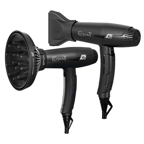 Parlux Elysium Hair Dryer and Diffuser Black