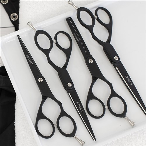 Iceman Nano 5.5” Hairdressing Scissors Matte Black