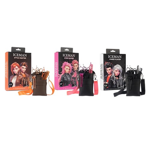 Iceman Star Slayer 6” Hairdressing Scissors Set Pink