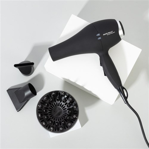 Silver Bullet Black Velvet Hair Dryer Filter Holder and Mesh