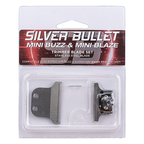 Silver Bullet Mini Buzz and Mini Blaze Hair Trimmer Blade Set