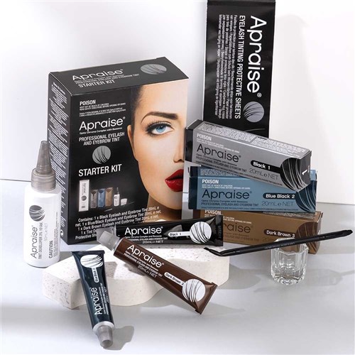 Apraise Eyelash and Eyebrow Tint Kit 7pc