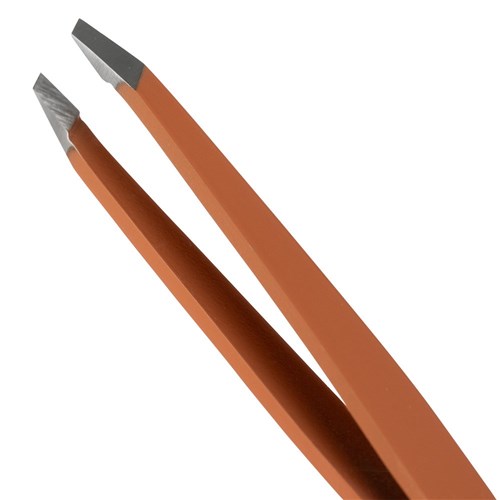 Rubis Slant Tweezer Metallic Star Orange