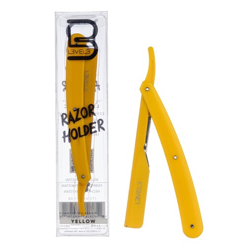 L3VEL3 Straight Razor Holder Yellow