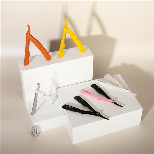 L3VEL3 Straight Razor Holder Yellow