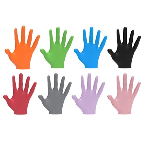 L3VEL3 Nitrile Gloves Liquid Metal Medium 100pk
