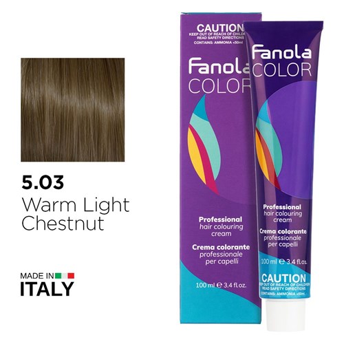 Fanola Color Hair Colour 5.03 Warm Light Chestnut