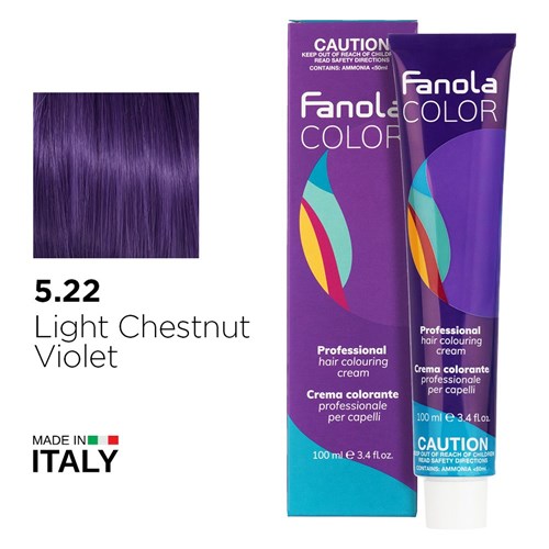 Fanola Color Hair Colour 5.22 Light Chestnut Violet