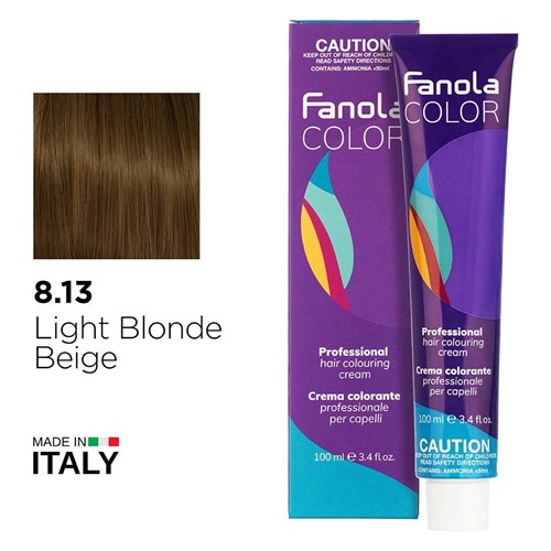 Fanola Color Hair Colour 8.13 Light Blonde Beige