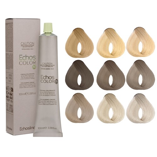 Echos Color Vegan Hair Colour 7.12 Medium Blonde Cold Irise