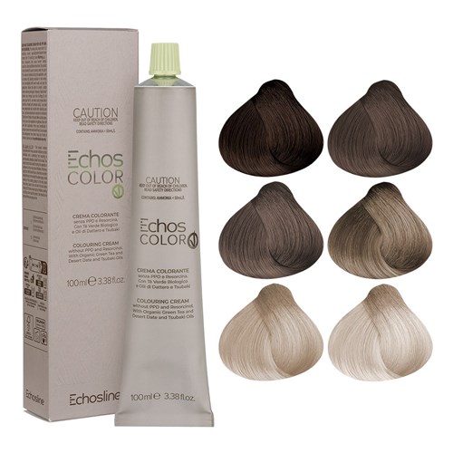 Echos Color Vegan Hair Colour 8.12 Light Blonde Cold Irise