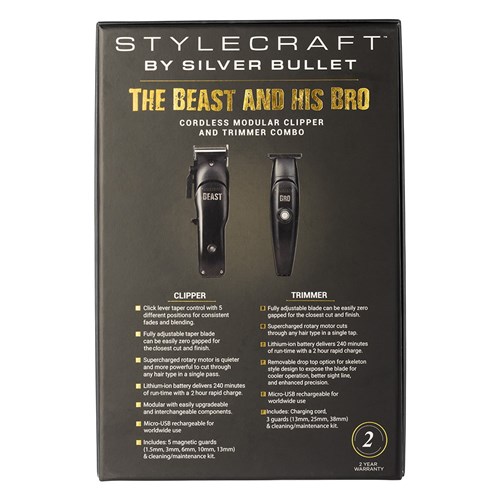 StyleCraft by Silver Bullet The Beast and His Bro Clipper and Trimmer