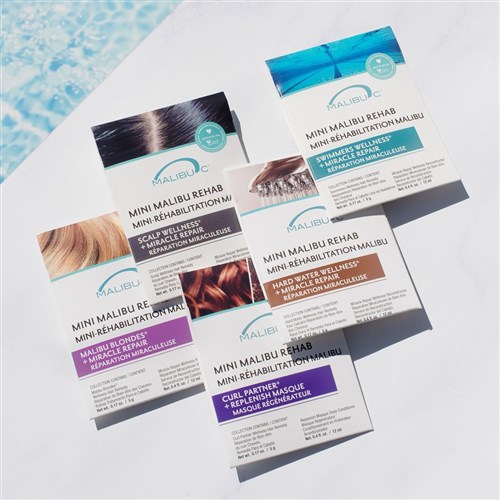 Malibu C Mini Malibu Rehab Wefts Extensions Treatment 12pc